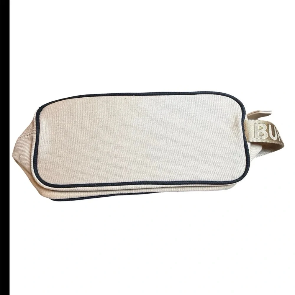 Burberry Cosmetic Toiletry Bag - Beige House Check Canvas - Like New - Picture 2 of 6